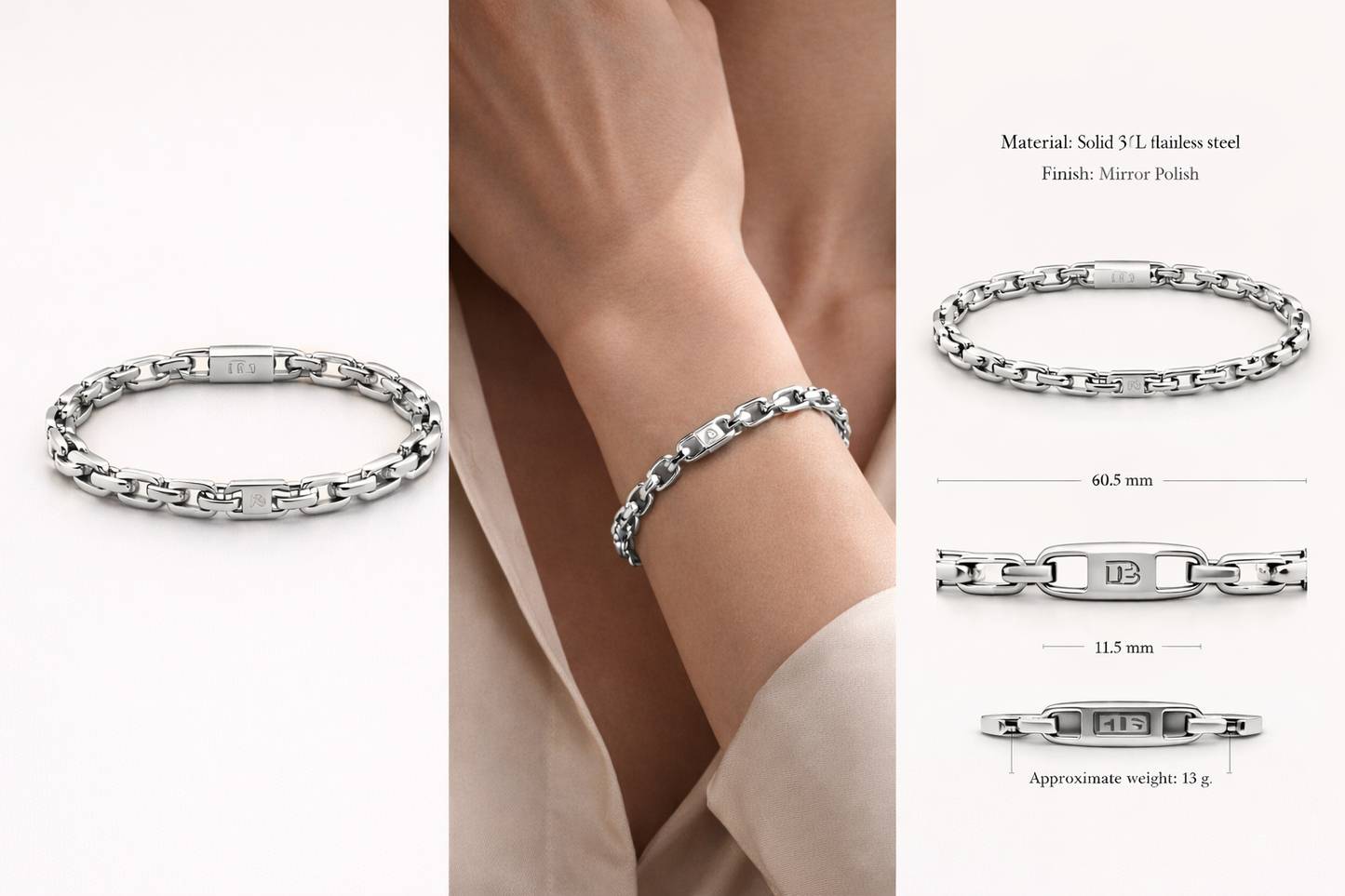 LÉGENDE Chain Bracelet - Stainless Steel