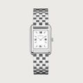 LUEUR CLASSIQUE SILVER 23MM WITH CIEL SILVER