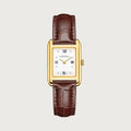 LUEUR CLASSIQUE ETOILES GOLD 23MM WITH TENTANT DARK BROWN CROCO