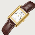 LUEUR CLASSIQUE ETOILES GOLD 23MM WITH TENTANT DARK BROWN CROCO