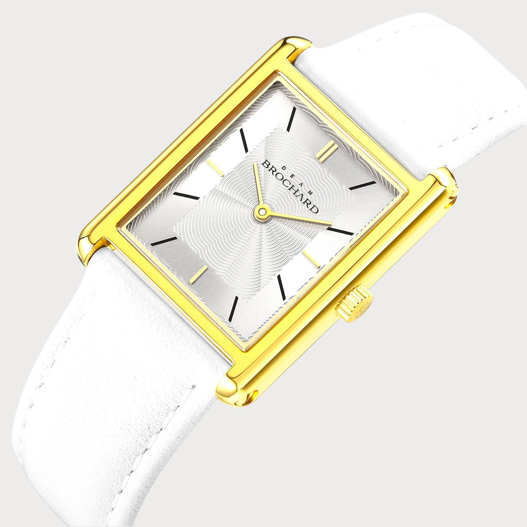 REVEUSE LEGENDE GOLD 23MM WITH AGREABLE WHITE PLAIN