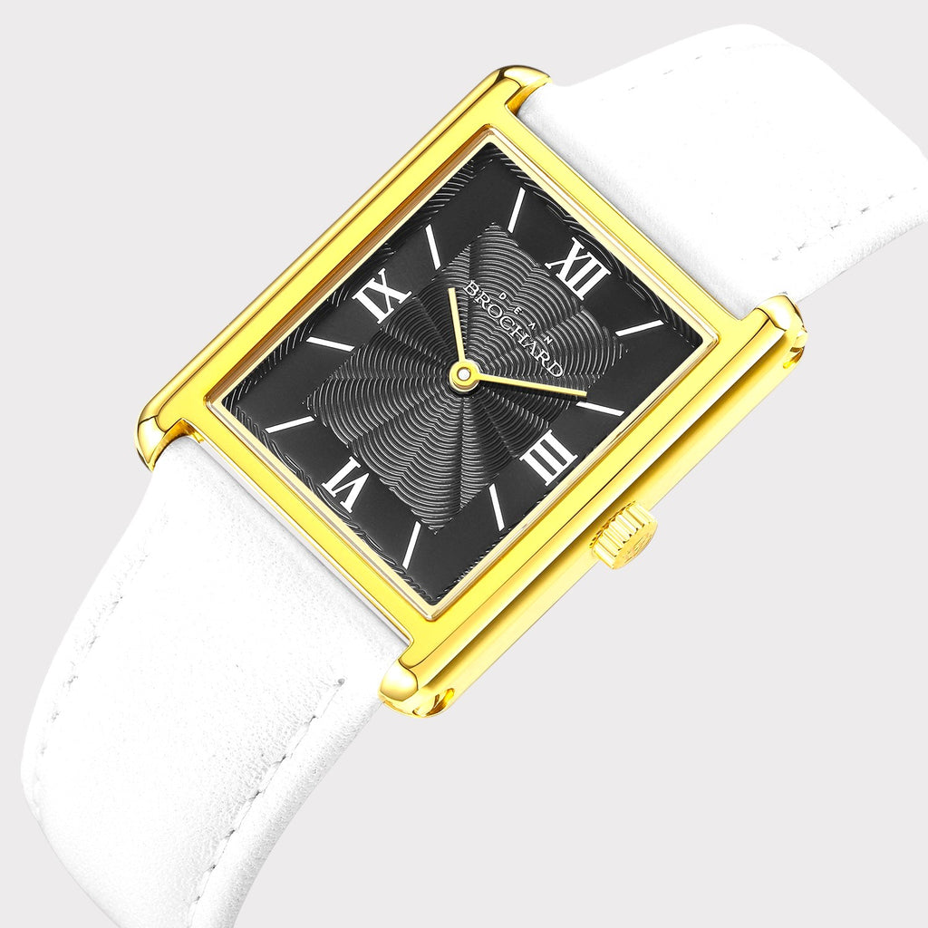 REVEUSE CLASSIQUE GOLD 26MM WITH AGREABLE WHITE PLAIN