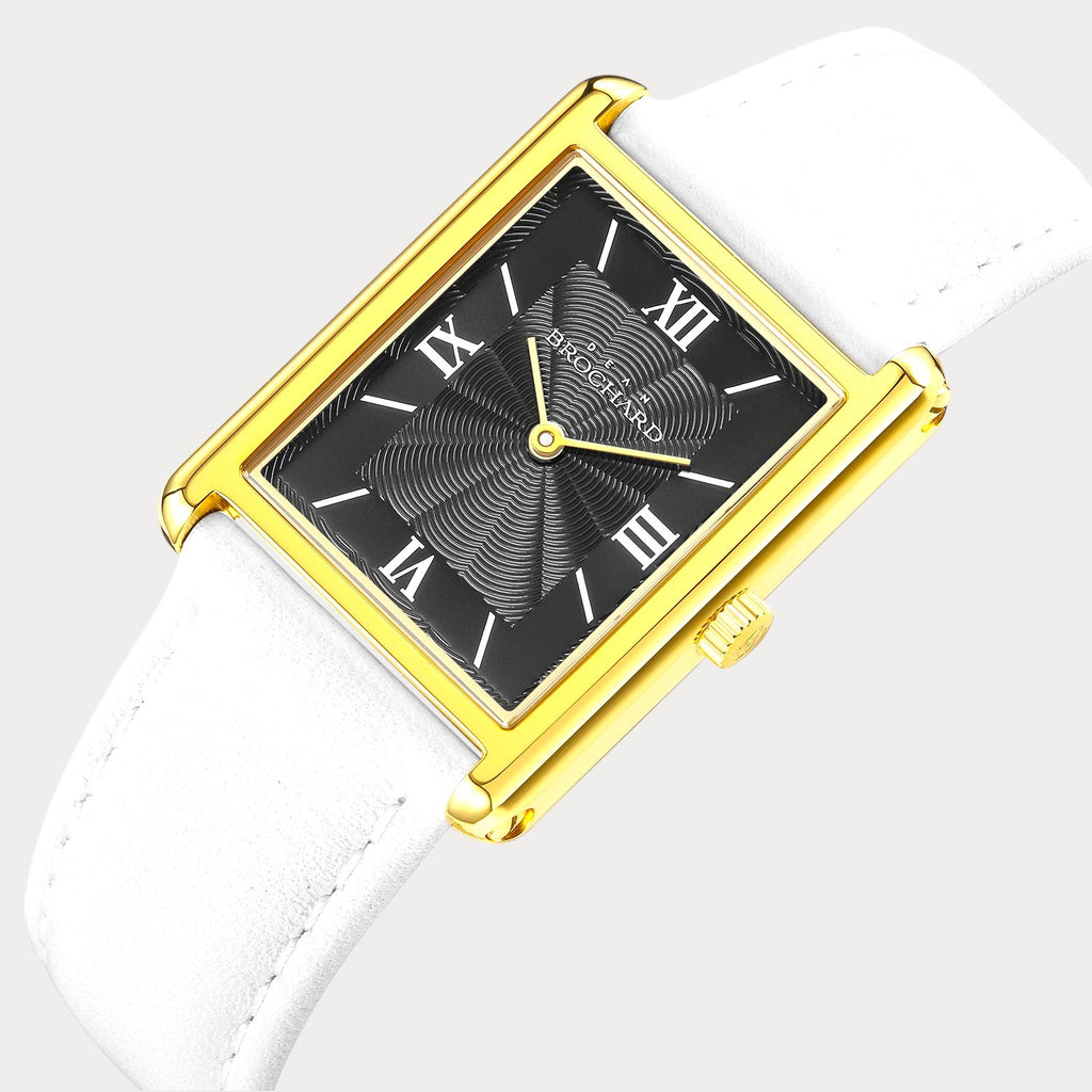 REVEUSE CLASSIQUE GOLD 23MM WITH AGREABLE WHITE PLAIN