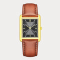 REVEUSE LEGENDE GOLD 23MM WITH IRRESISTIBLE DARK BROWN PLAIN