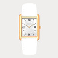 REVEUSE CLASSIQUE ROSE GOLD 23MM WITH ENSOLEILLE WHITE  CROCO