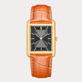 REVEUSE LEGENDE ROSE GOLD 26MM WITH SAVOUREUX LIGHT BROWN CROCO