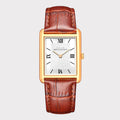 REVEUSE CLASSIQUE ROSE GOLD 26MM WITH TENTANT DARK BROWN CROCO