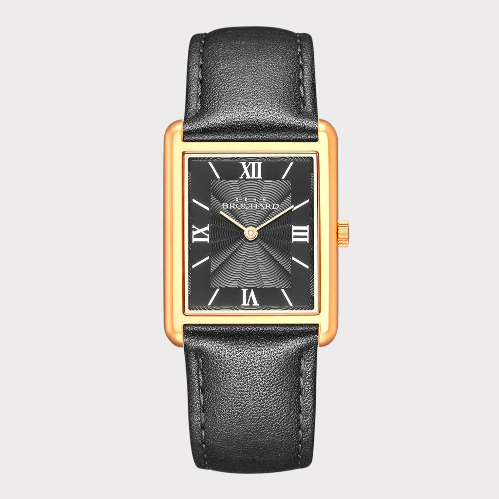 REVEUSE CLASSIQUE ROSE GOLD 26MM WITH SEDUISANT BLACK PLAIN