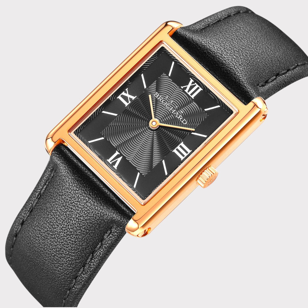 REVEUSE CLASSIQUE ROSE GOLD 26MM WITH SEDUISANT BLACK PLAIN