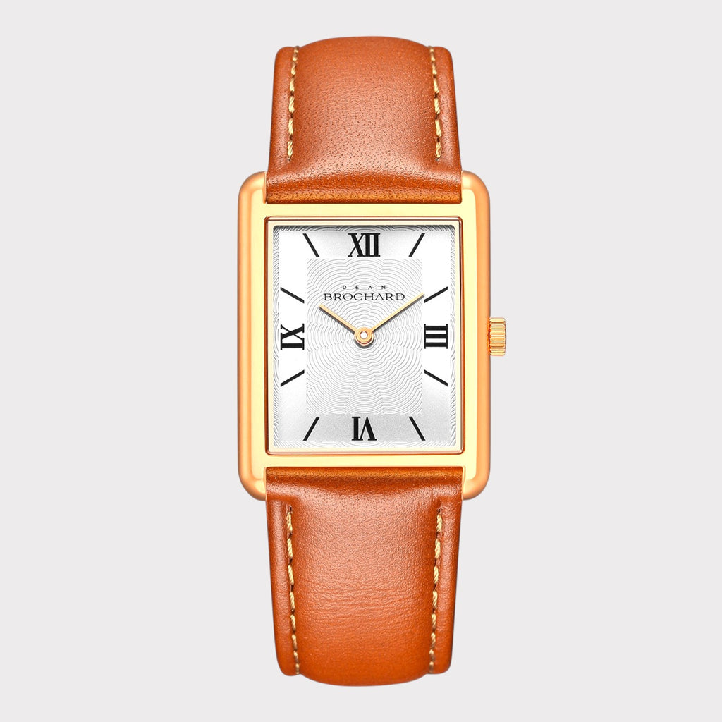 REVEUSE CLASSIQUE ROSE GOLD 26MM WITH SOPHISTIQUE LIGHT BROWN PLAIN