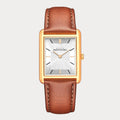 REVEUSE LEGENDE ROSE Gold 23MM WITH IRRESISTIBLE DARK BROWN PLAIN