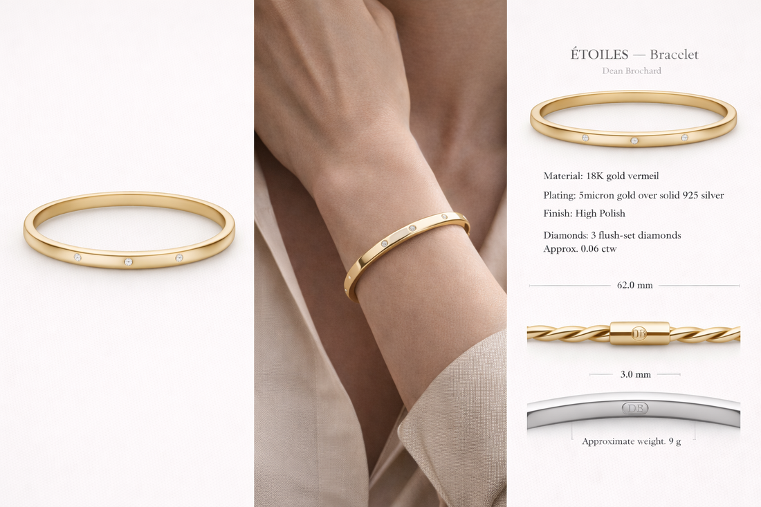 ÉTOILES Diamond Bracelet - 18K Gold Vermeil