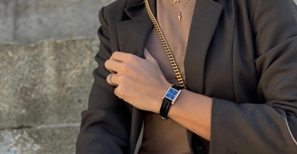 LUEUR CLASSIQUE GOLD 23MM WITH MYSTERIEUX STRAP